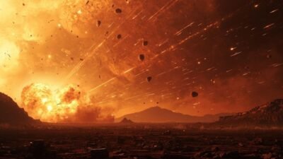 No passado a Terra Sofreu Pico de Impactos de Meteoros