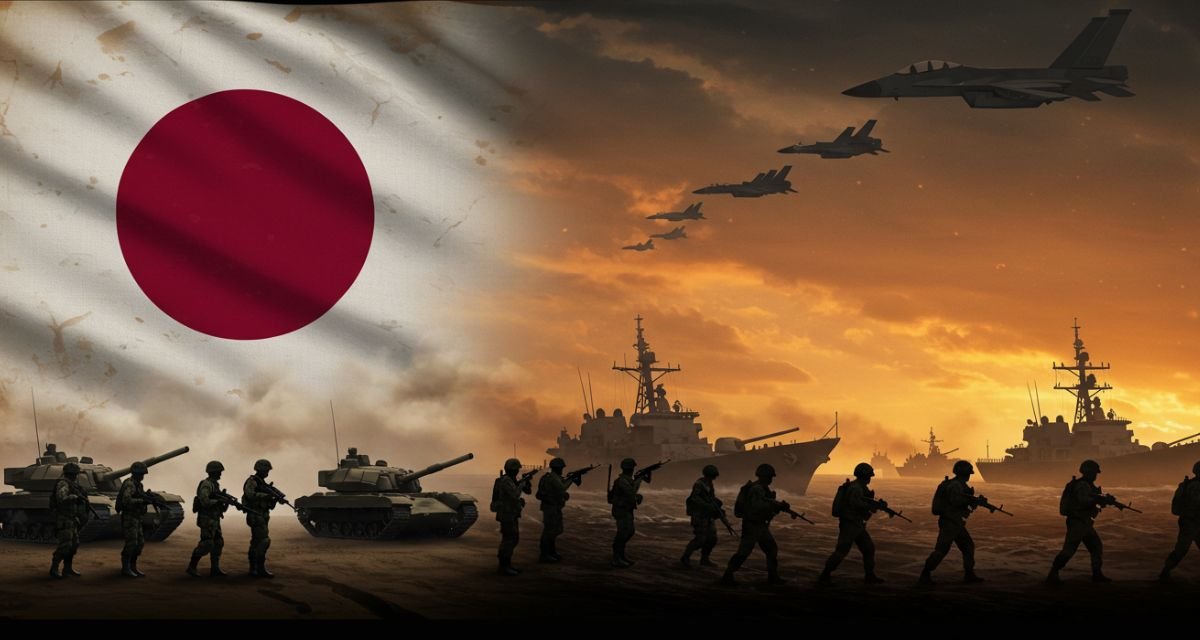 O Japão Pacifista está se Preparando para Guerra