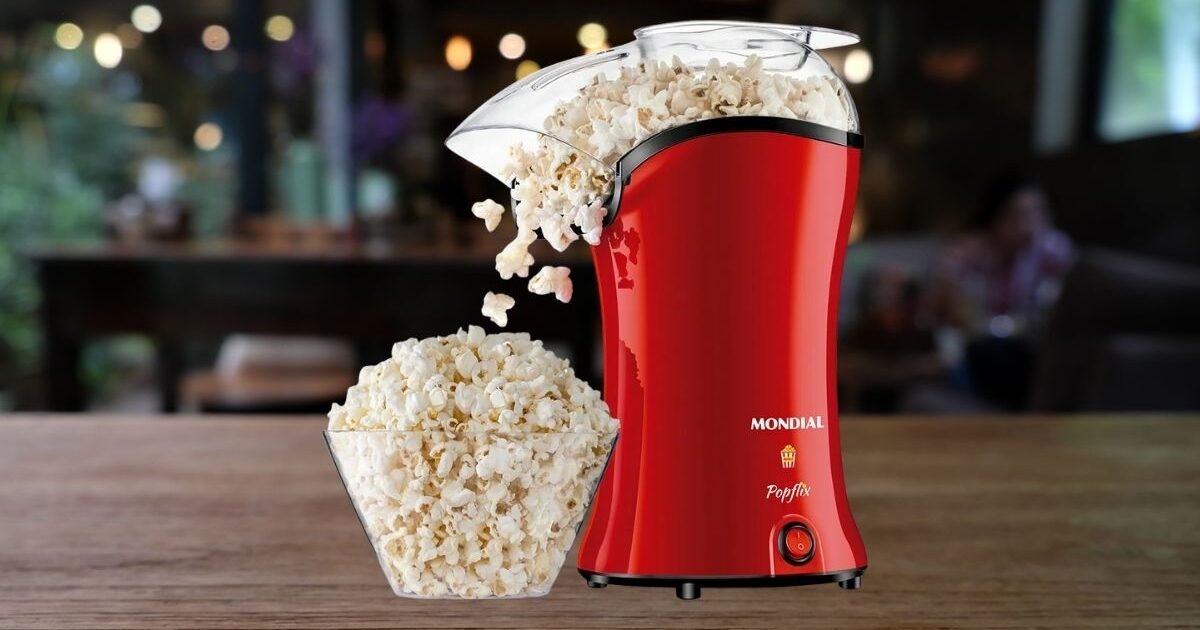 Pipoqueira Popflix A sua pipoca pronta em 3 minutos
