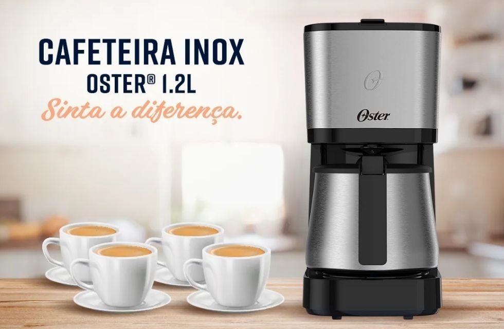 Pontos Positivos da Cafeteira Oster Inox 1-2L