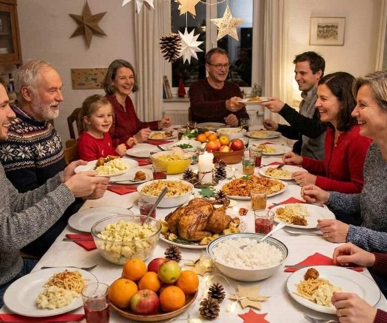 Ceia de Natal com Orçamento baixo para Família Grande
