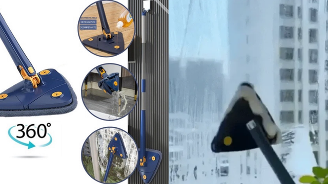 Esfregão mágico 360° Limpeza no Seco e Molhado