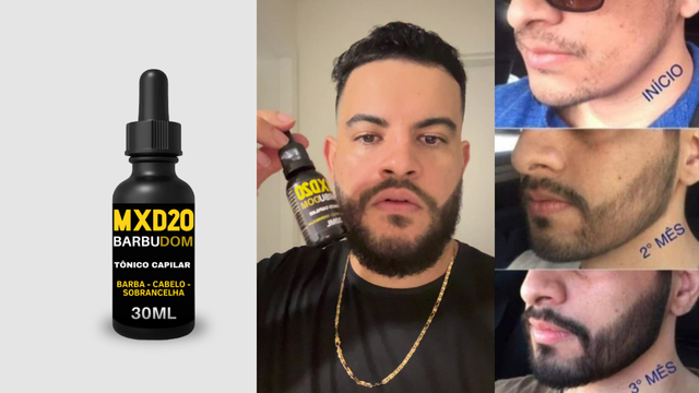 Tonico MXD20 Barbudom – Sua Barba Cresce com Estilo