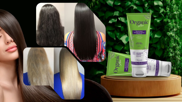 Organic Lizz a Máscara com liso 100% Orgânica